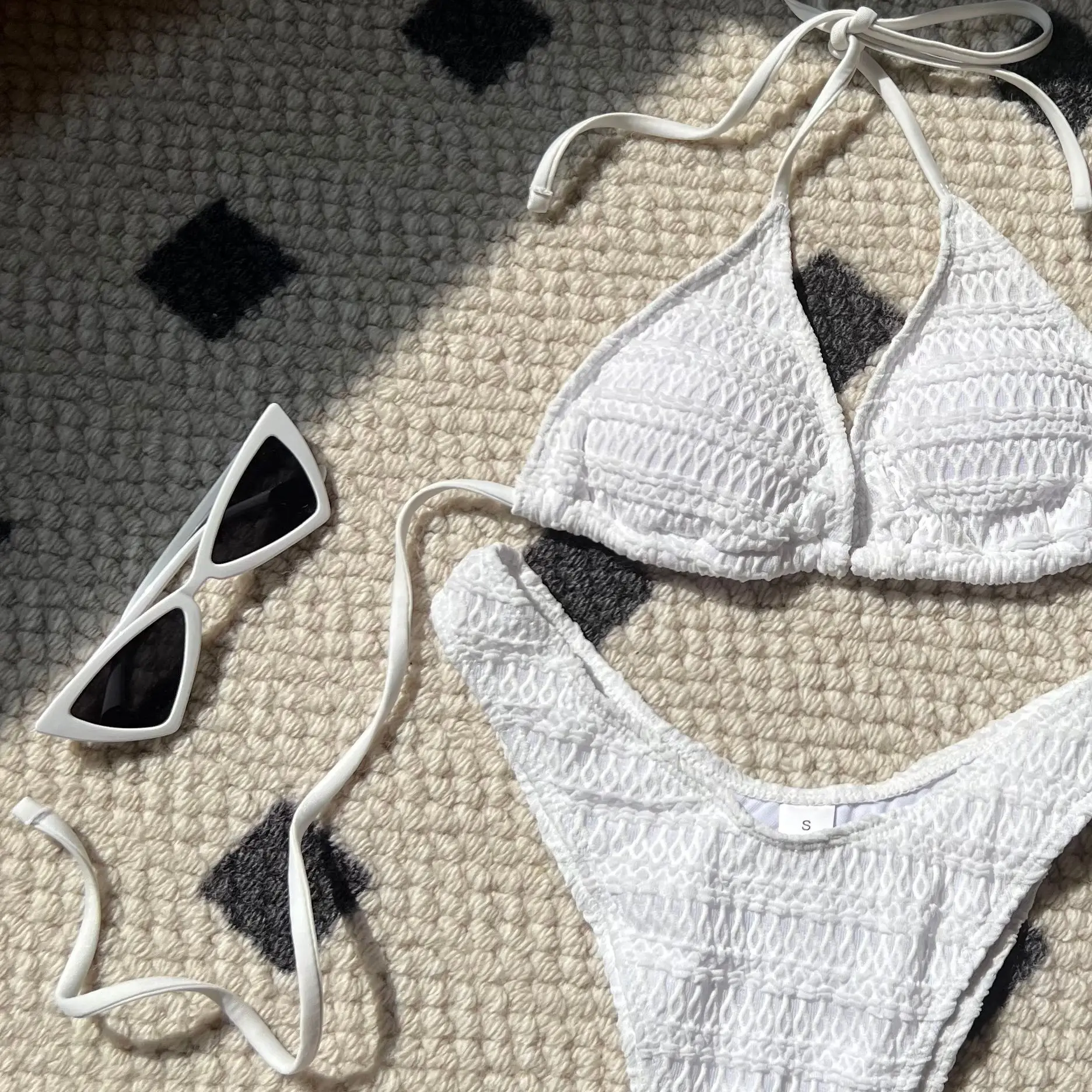 섹시한 마이크로 비키니 세트 두 조각 홀터넥 넥타이 일반 수영복 여름 수영복 수영복 수영복 biquini Tankini