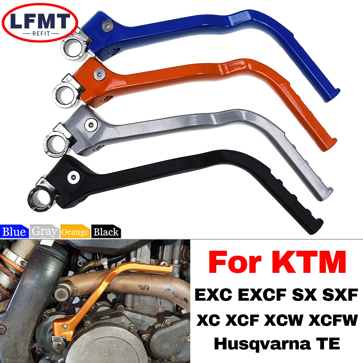 

Motorcycle Forged Kick Start Starter Lever Pedal For KTM SX XC XCW XCF XCFW SXF EXC EXCF 250 350 450 For Husqvarna TE250 TE300i