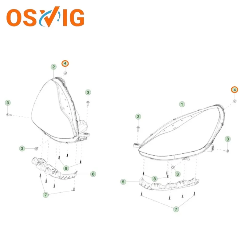 20PCS OE#1473202-00-A 147320200A Applicable to Tesla Model 3 and Model Y Left and Right Headlight Fixing Buckles