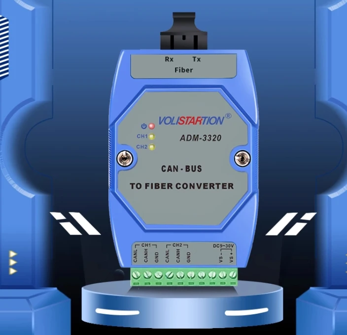 ADM-3320-FC optique de rail du convertisseur 24V DIN de LilOptical Terminal LilFiber de mise en réseau d'hôte de lutte contre l'incendie ADM-3320-FC