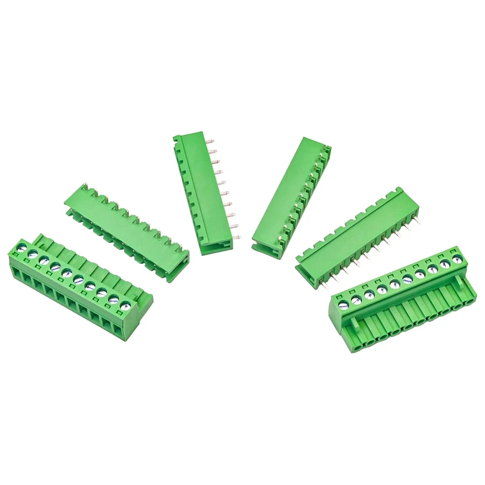 

10Sets 2EDGK 5.08mm PlUG-IN Terminal Blocks Screw Type PCB Connector Right Angle Plug Pin Header Socket 10P