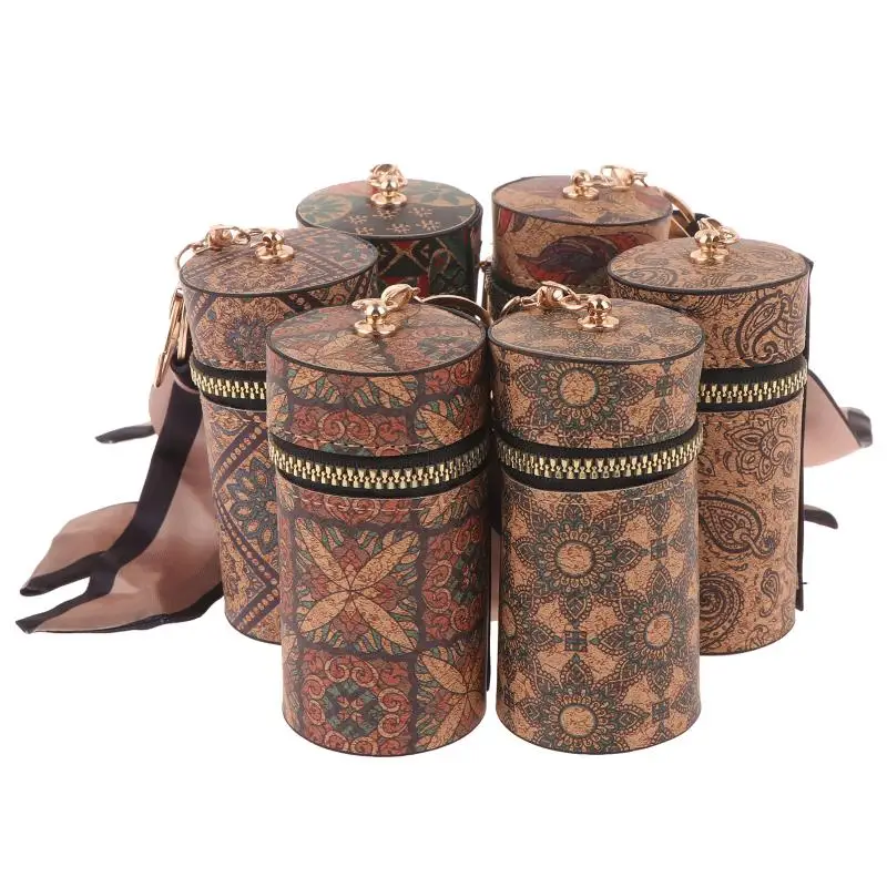 Retro-Print-Münzgeldbörse, tragbare Geldbörse mit Reißverschluss und Schlüsselanhänger, multifunktionale Mini-Aufbewahrungstasche, Lippenstifttasche für Damen, Geschenkidee. – Detail 8