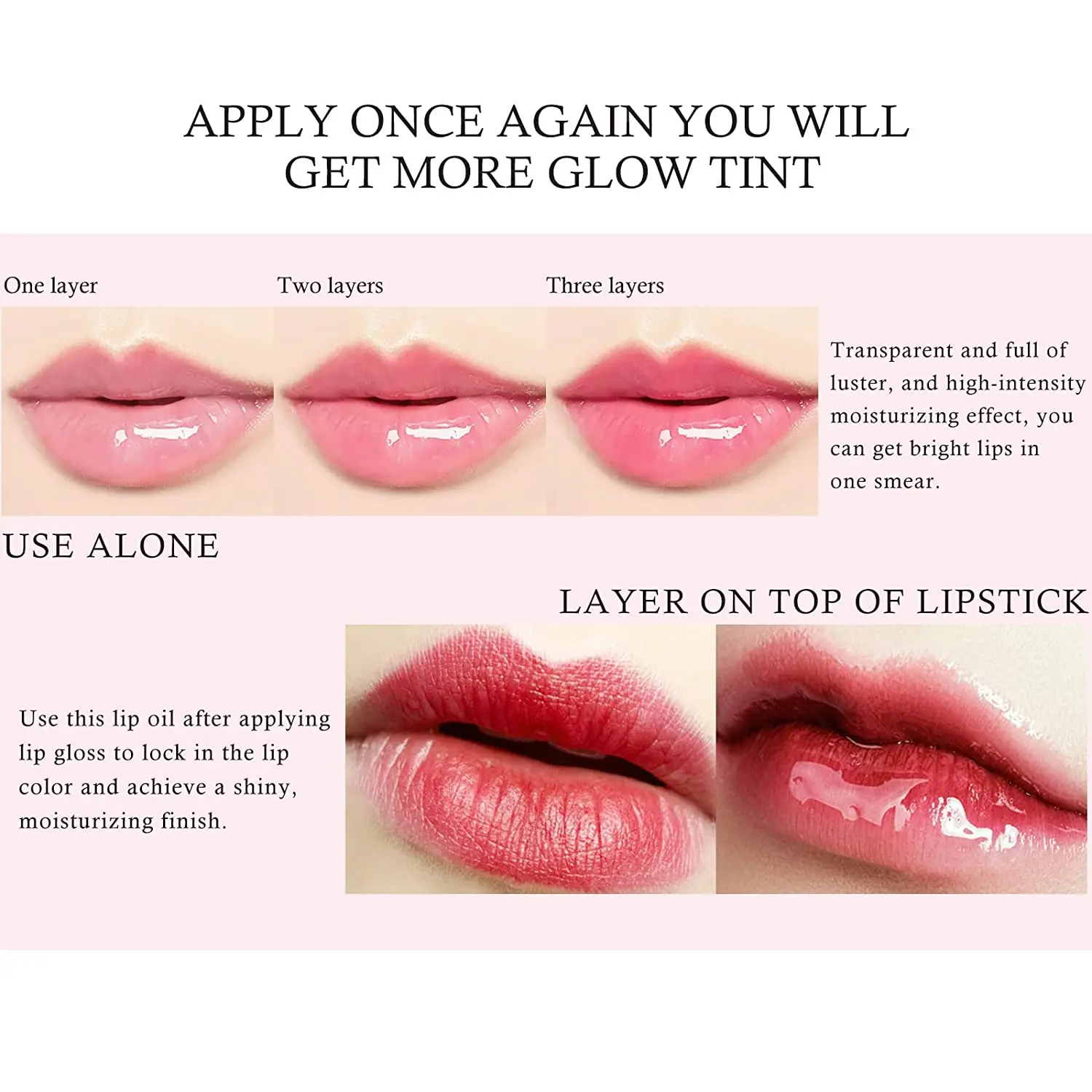 QIBEST Crystal Jelly Hydraterende Lipolie Opvullende Lipgloss Make-Up Sexy Mollige Lip Glow Olie Getinte Lip Voller Balsem Lip Care