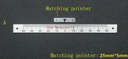 1PC Milling Machine Part 0-50 Degree Angle Plate Scale Ruler With Pointer For CNC Milling Machine, Lathe, Grinder