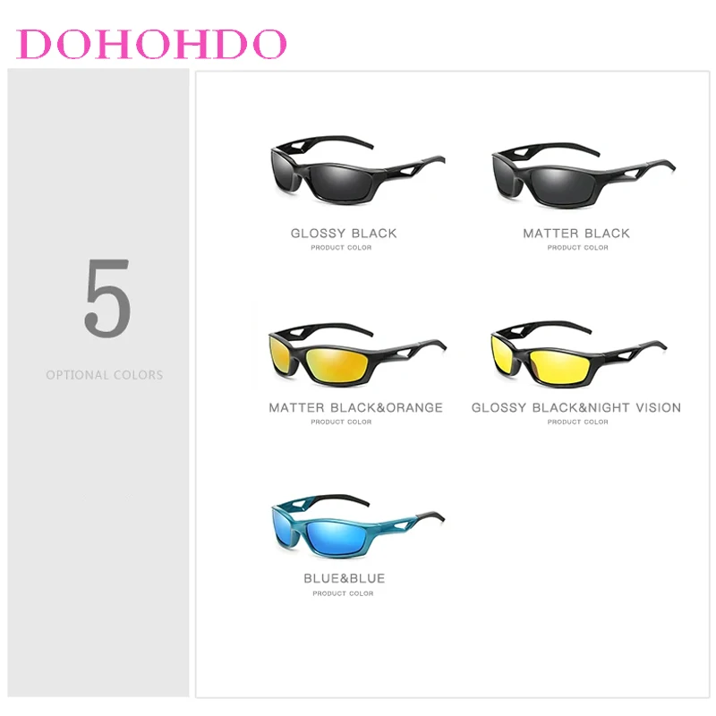 Brand Designer Outdoor Sports Sunglasses Women Men Night Vision Polarized Sunglasses Anti-Glare Driving Fishing Goggles UV400