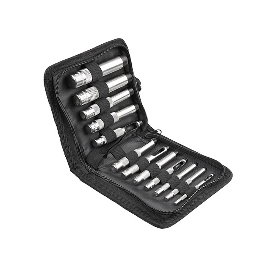 

Набор дыроколов для кожи, 12 шт., для точного изготовления ремней, ремешков для часов и прокладок из термообработанной стали