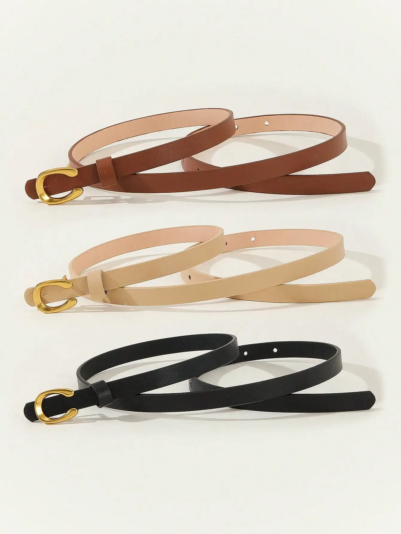 1 قطعة/3 قطعة مجموعة أحزمة ضيقة للسيدات بطبعة الفهد على شكل حرف U - متعددة الاستخدامات للعارضة/العمل/التاريخ/الحفلة، لجميع المواسم