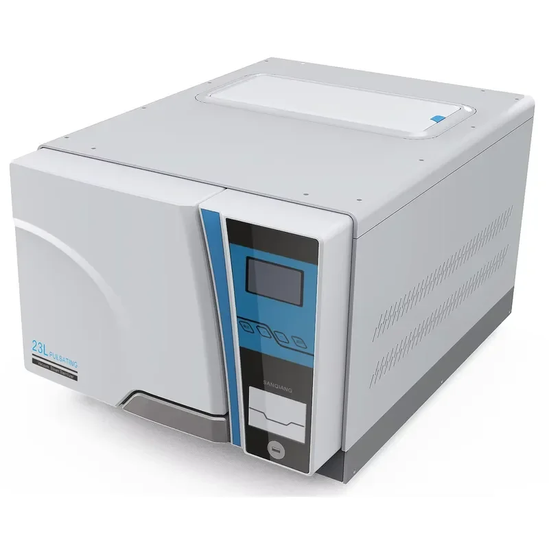 23L Desktop Autoclave with Printer Class B Dental Sterilizer for Clinic Lab Use High Pressure Steam Sterilization Machine