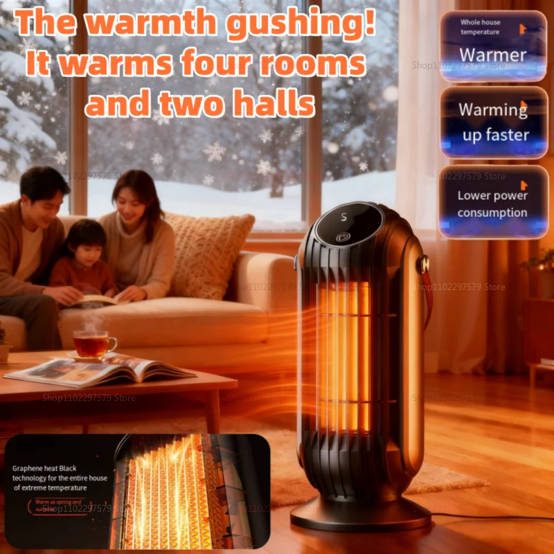 سخان محمول سخان كهربائي منزلي PTC حمى عالية الطاقة سخان سطح المكتب تسخين سريع آلة تدفئة مكتب المنزل لفصل الشتاء #1