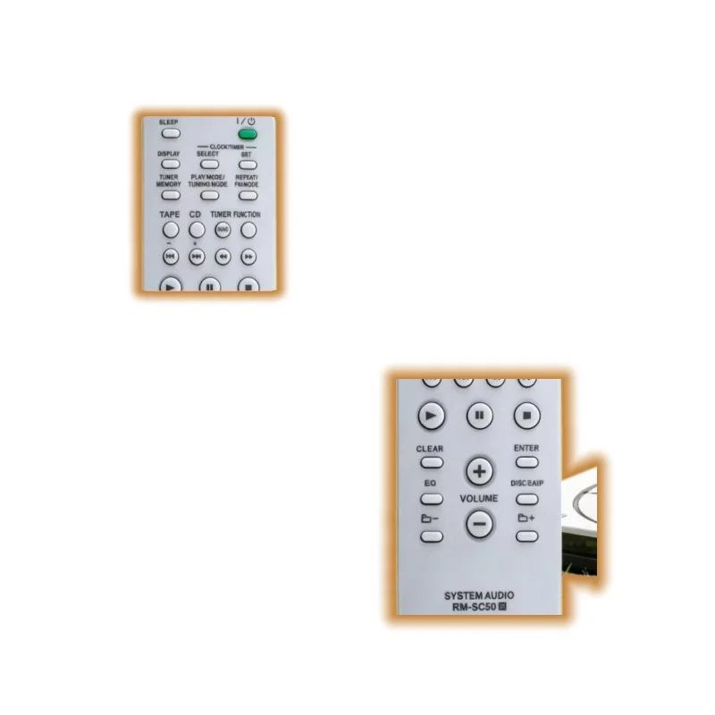 

Replacement Remote Control RM-SC50 for Sony Micro Hi-Fi System MHC-RG295 HCD-RG295 MHC-GX470 HCD-GX470 MHC-GX570 HCD-GX570