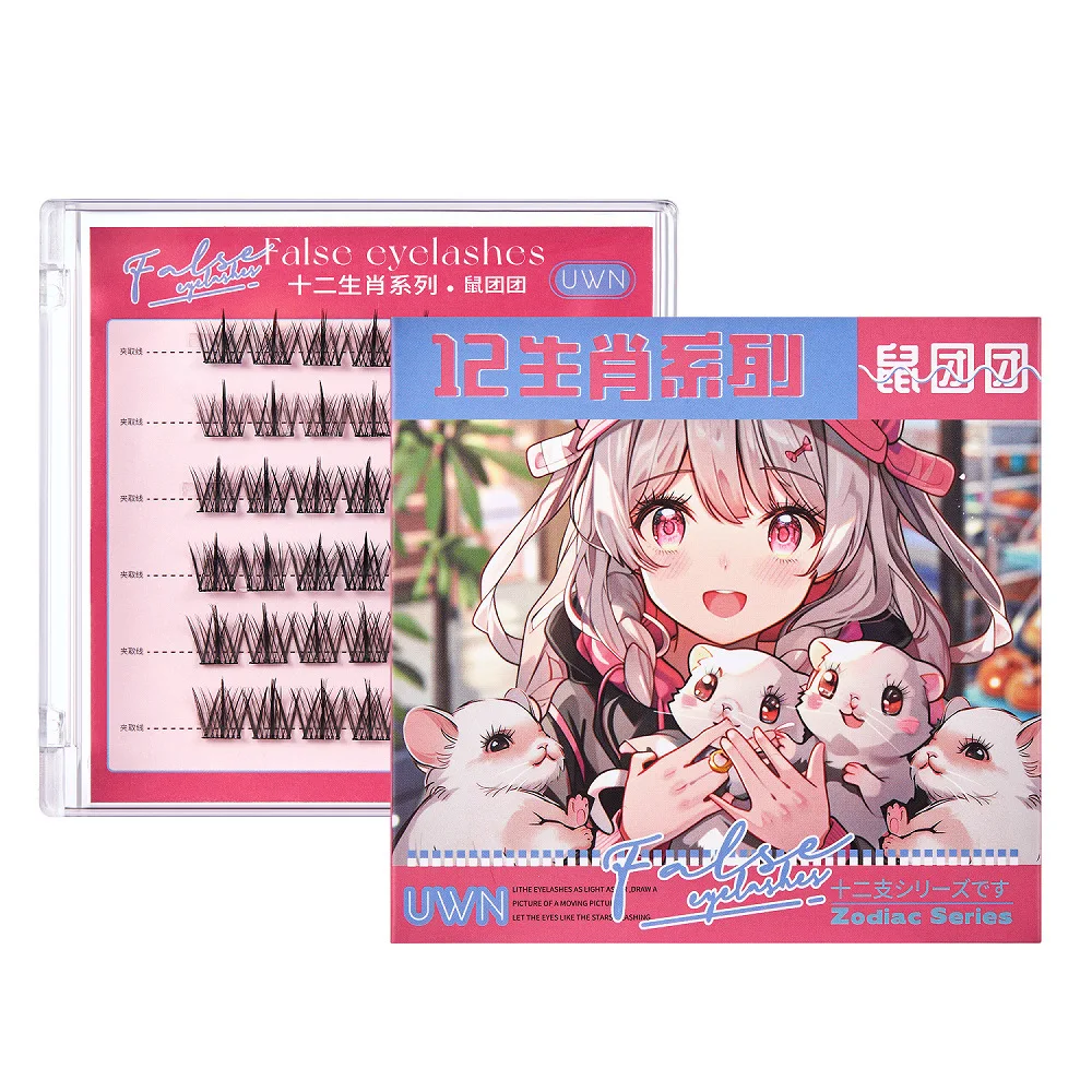 Soffici grappoli per ciglia autoadesive fai-da-te Wispy Manga adesivo estensione ciglia finte riutilizzabili grappoli per ciglia finte trucco