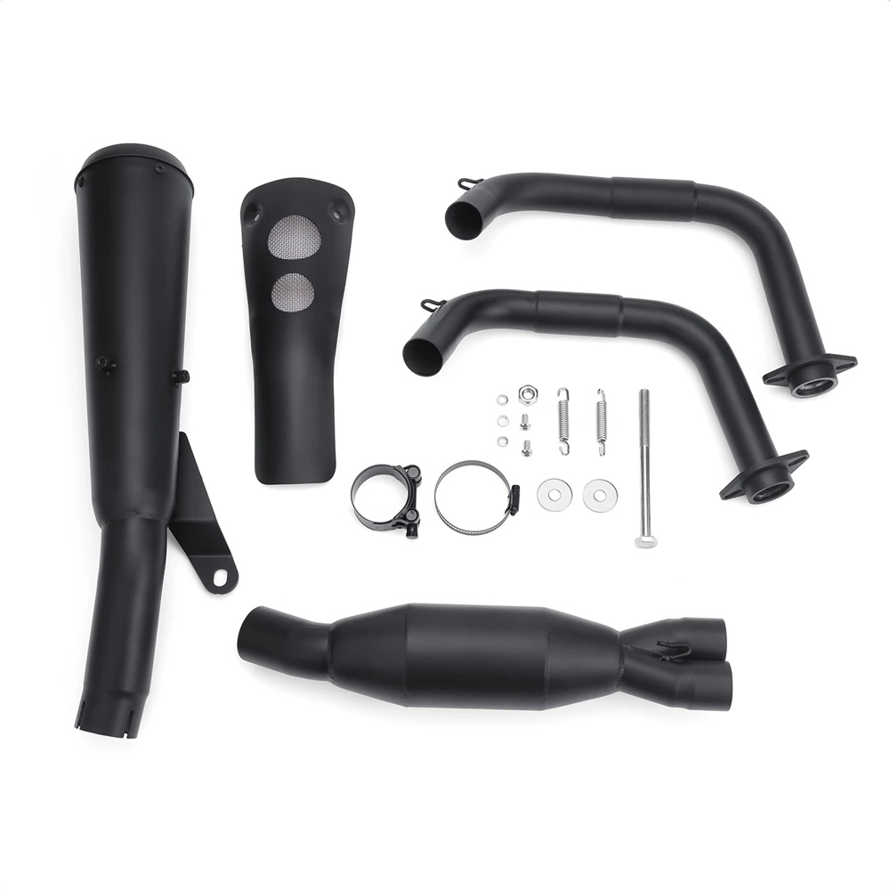 Motocicleta Slip-on Silenciador Tubo de Escape com Kit Escudo Térmico, Kawasaki Vulcan 650 VN650 2015-2022