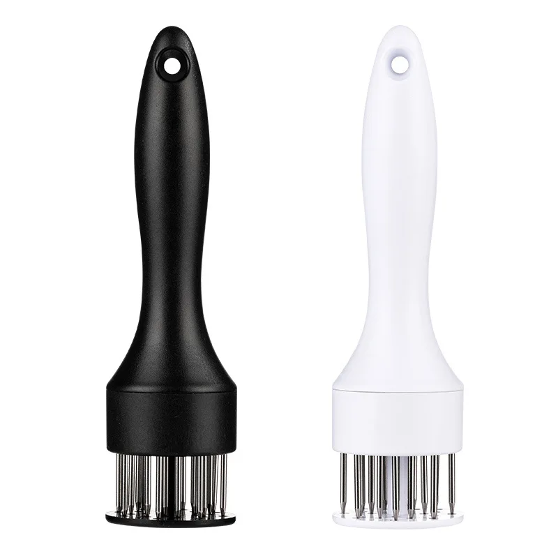 الحديثة الحد الأدنى اللحوم الموقد إبرة PP مقبض دبوس من الفولاذ المقاوم للصدأ لحم الخنزير لحوم البقر شريحة لحم المرض أداة لتسريب النكهة #4