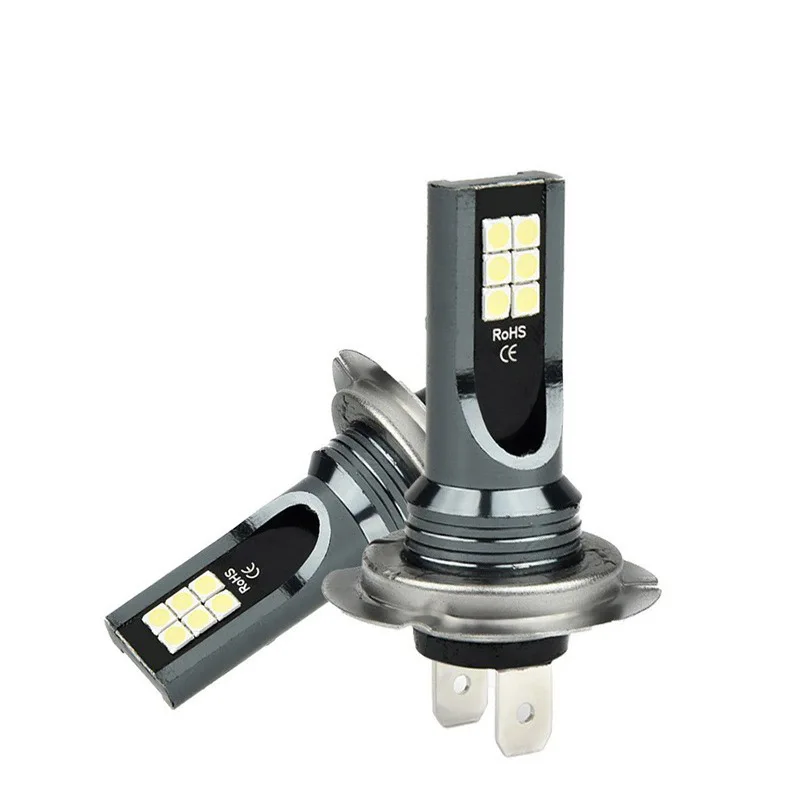 H1 H3 H4 H7 HB3 HB4 9005 9006 H8 H9 H11 LED Headlight Bulbs 12V 12W 3000K 6000K 10000K Blue 3030 Chips