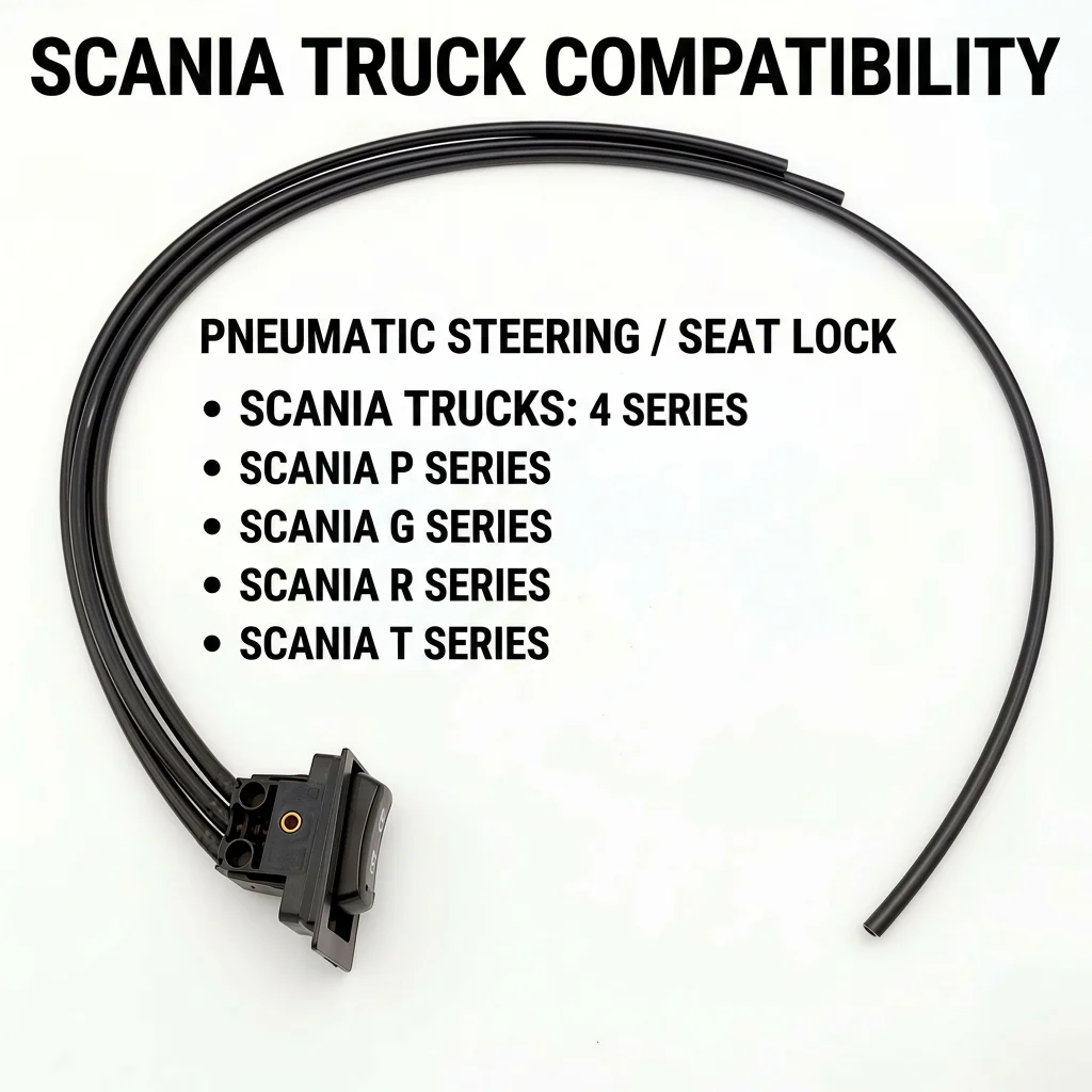 2185839 1797971 1485066 232027 Steering Lock Switch Panel with Hose for Scania Truck 4 P G R T Series Pneumatic Seat Control
