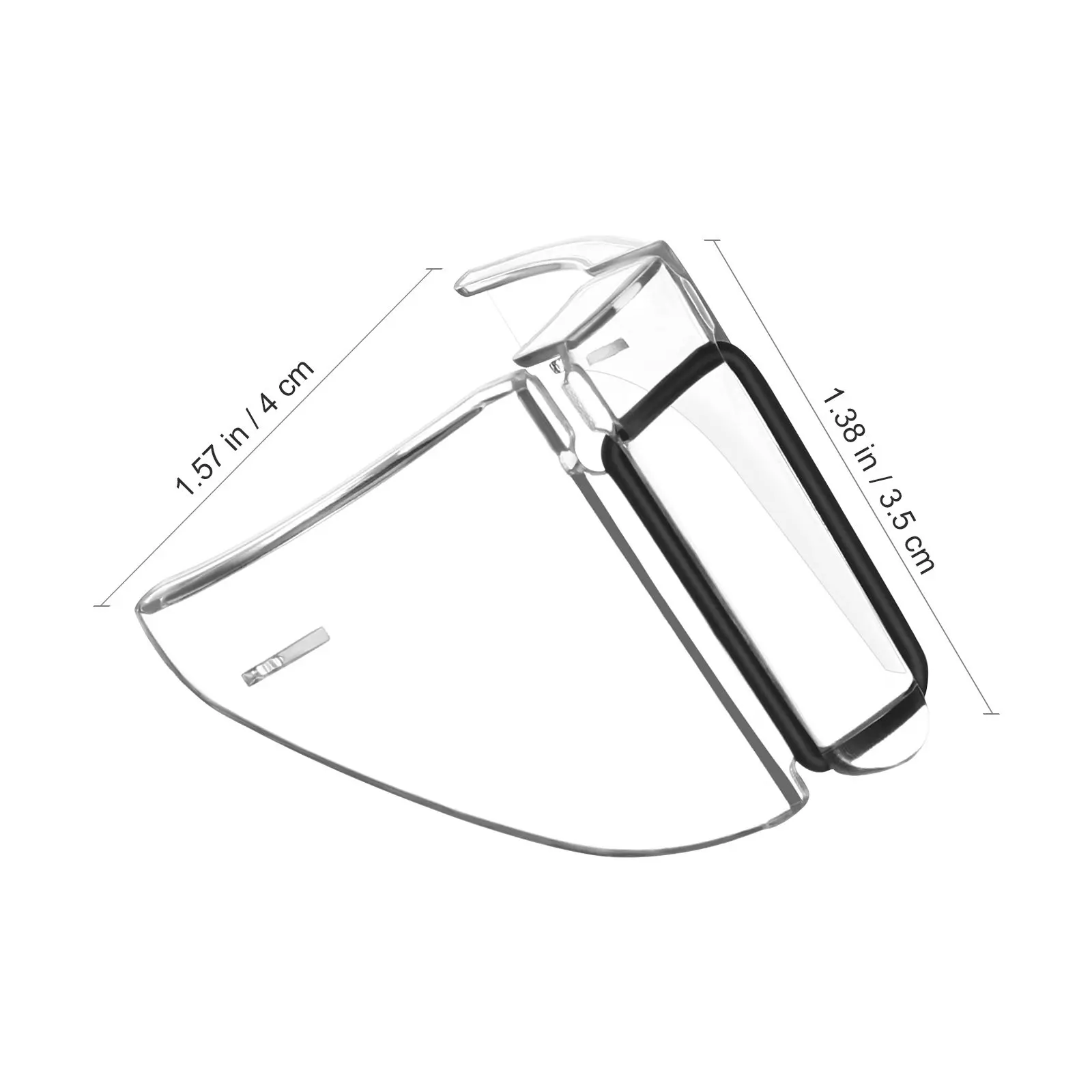 Picture 7: 2Pairs Pc Eye Glasses Side Protector Flexible Comfortable Side Splash Guard for Protective Eyewear Ordinary Glasses Easy Install