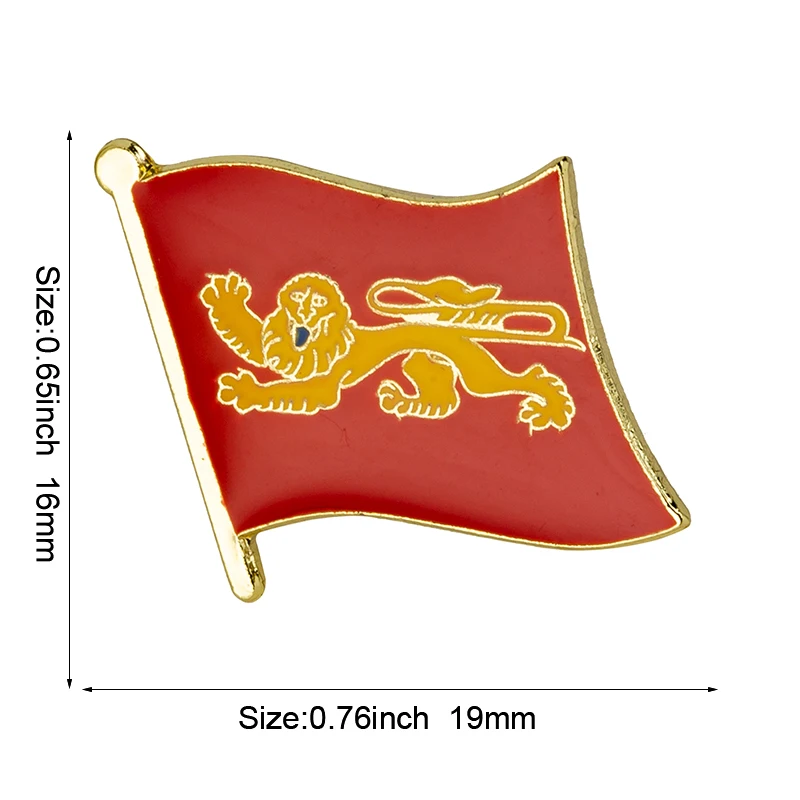 Aquitaine Flagge Metall-Anstecknadel Flaggen-Pin Abzeichen