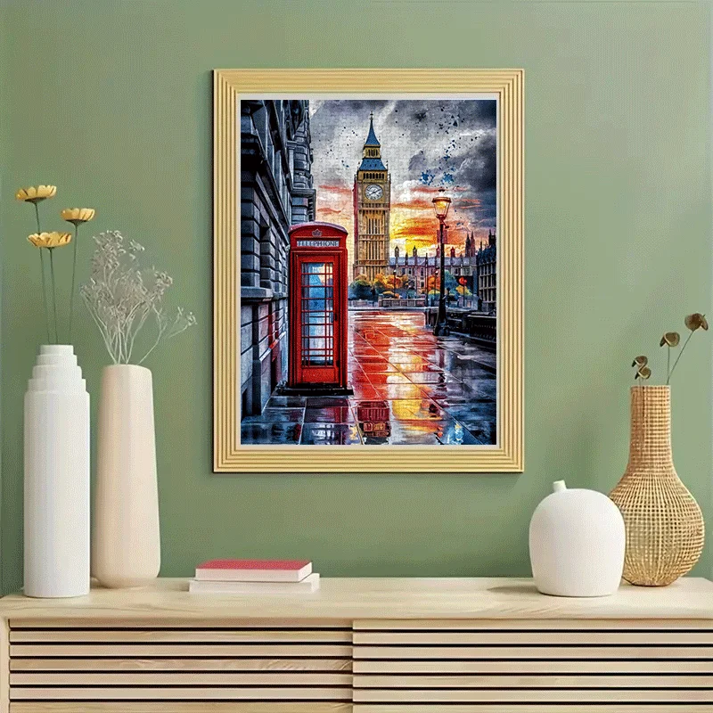 Cityscape Theme، London Landmark 1000 قطعة لعبة أحجية الصور المقطوعة للبالغين - لعبة عائلية تفاعلية وديكور منزلي ذاتي الصنع