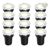6-10Pcs IP67 Waterproof LED Outdoor Garden Lighting Underground Light 5W/10W/15W Buried Landscape Light for Garden 110V/220V/12V