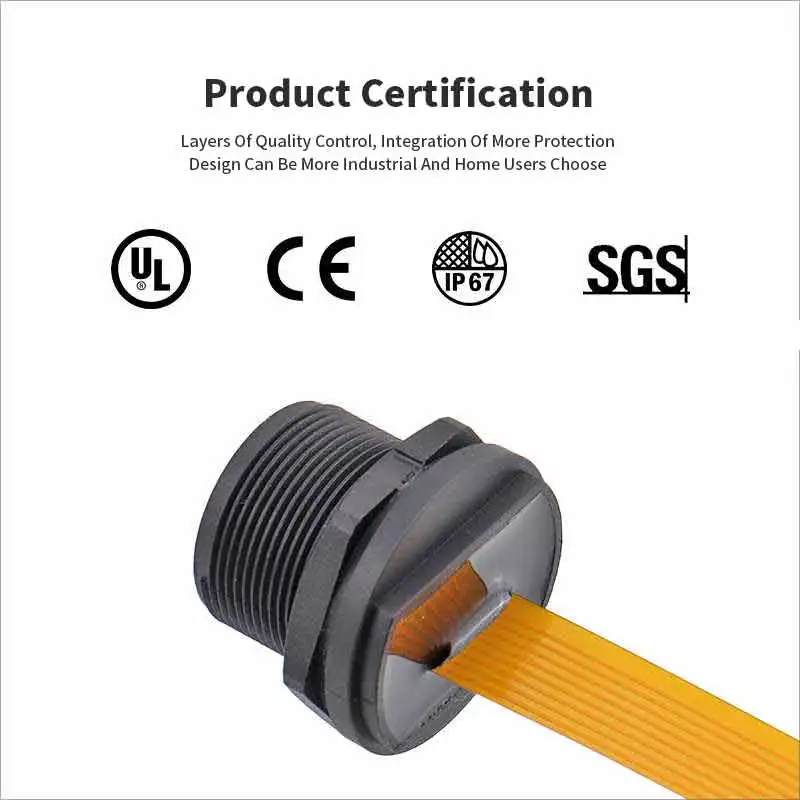 TF Mini Wasserdichter SIM-Kartenadapter IP67 Panel Mount Connector SDTF-Schnittstelle SIM-Kartenbuchse Daten Flexibles FPC-Verlängerungskabel – Detail 2