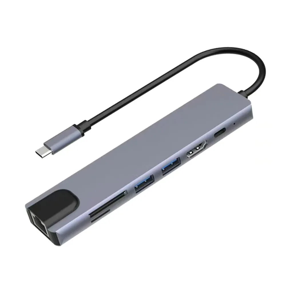 

USB C Hub Adapter,7 in 1 Laptop Docking Station with 4K HDMI,RJ45 Ethernet,SD/TF Card Reader,USB 3.0/2.0,for MacBook Pro/Air,etc