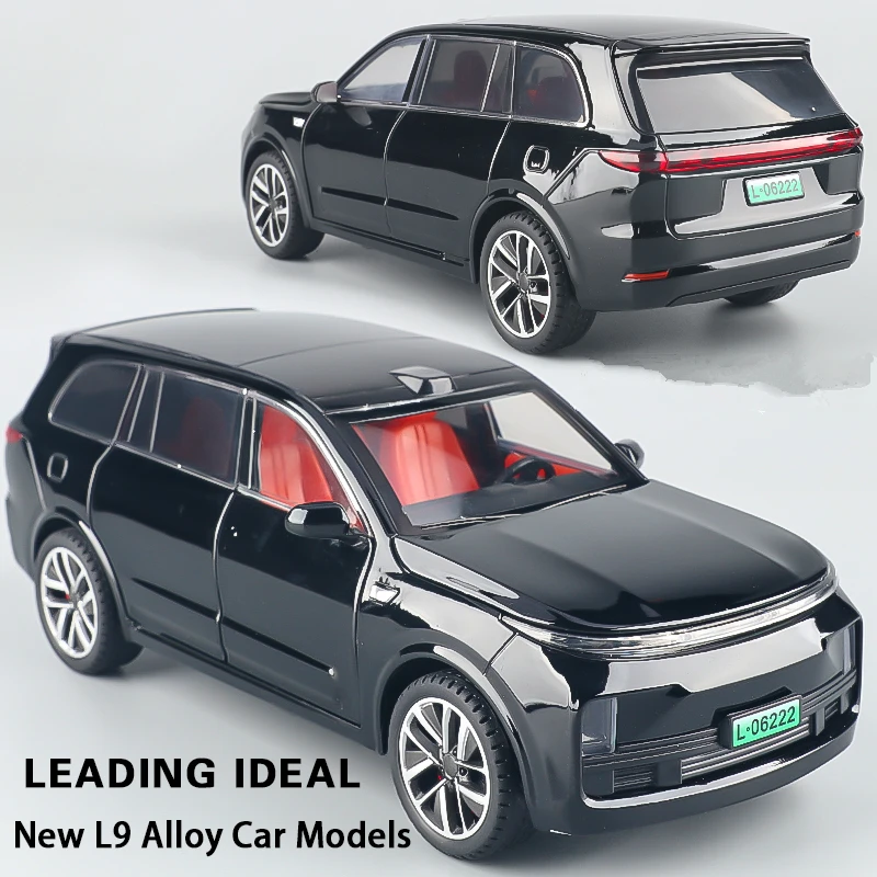 

1:32 LEADING IDEAL L9 SUV Alloy Charging Vehicles Model Diecast Metal New Energy Car Vehicle Model Sound and Light Kids Toy Gift