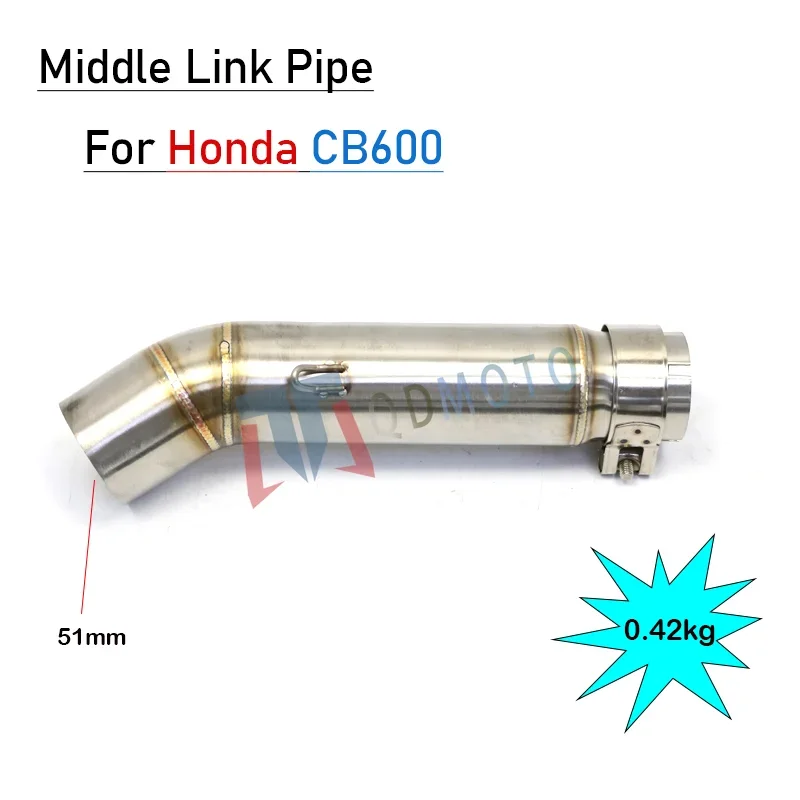 

Exhaust System Racing Modified exchaust Muffler middle link pipe for Honda CB600 CB600F Motorcycle Full