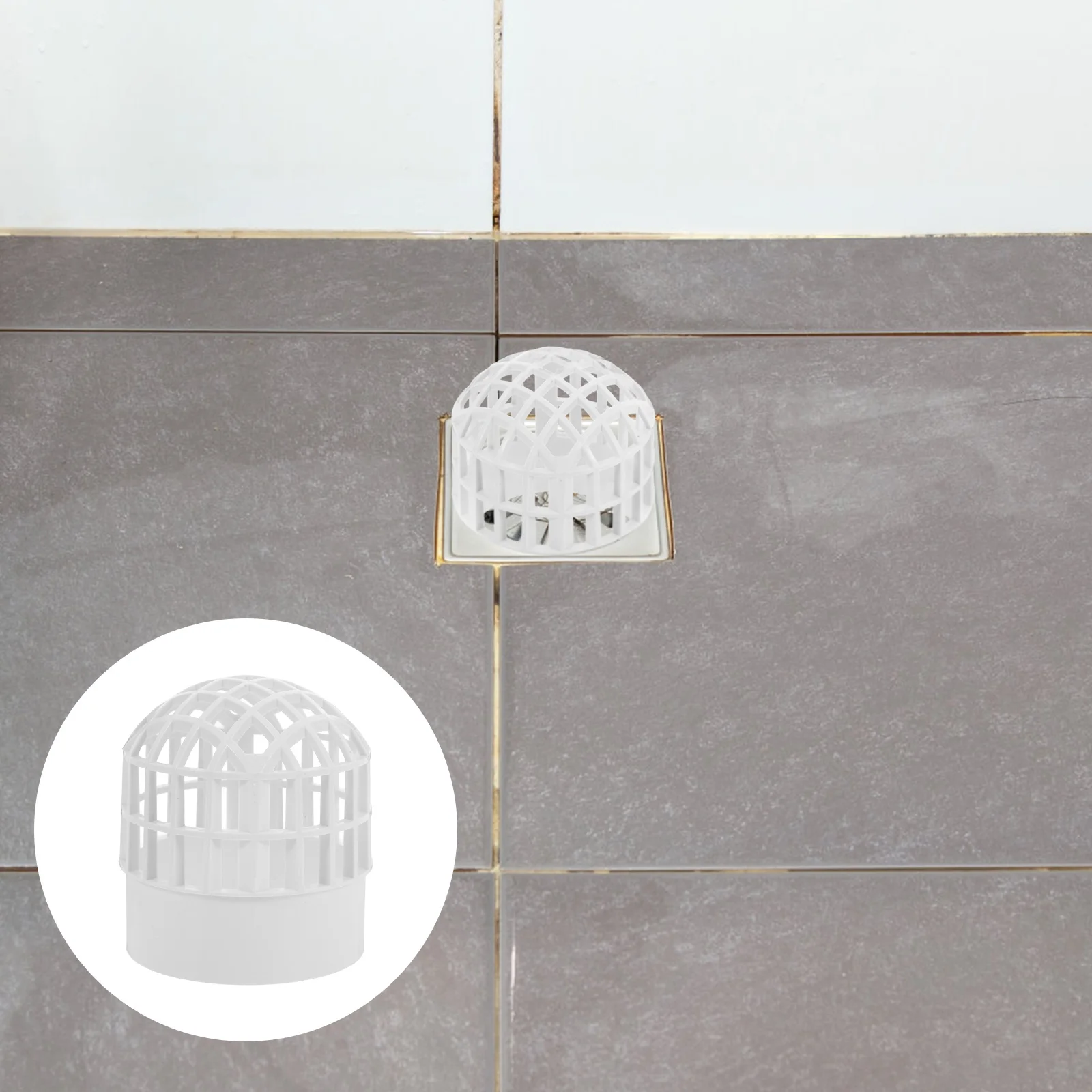 Protector de canalón de plástico para patios, terrazas y duchas - Protector de canalón contra hojas, sistema de drenaje, defensa