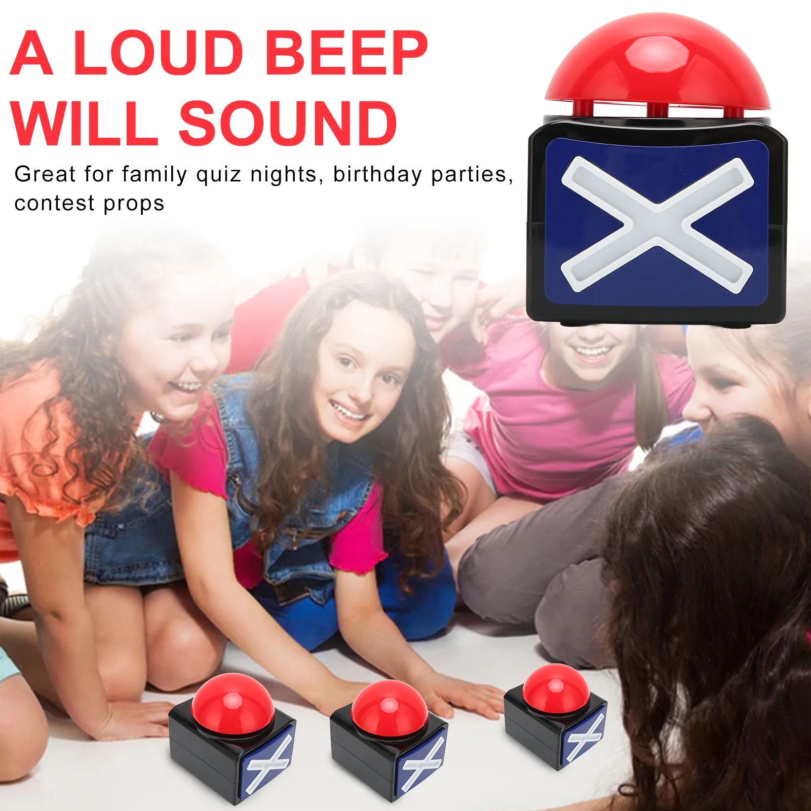 

Educational Answer Buzzer Interactive Game Answer Buzzers for Kids' Engaging Learning Family Game Quiz Show Alarm Buzzer