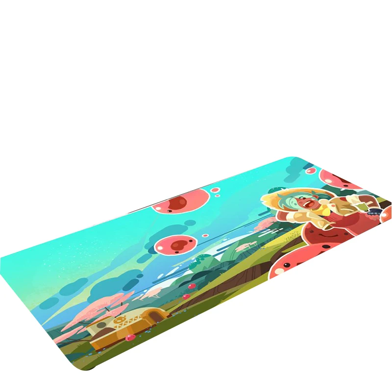 Mouse Pad Non-Slip Rubber Edge Locking Mousepads Game Play Mats Cartoon Life Adventure S-Slime R-Rancher Game for Notebook PC Co