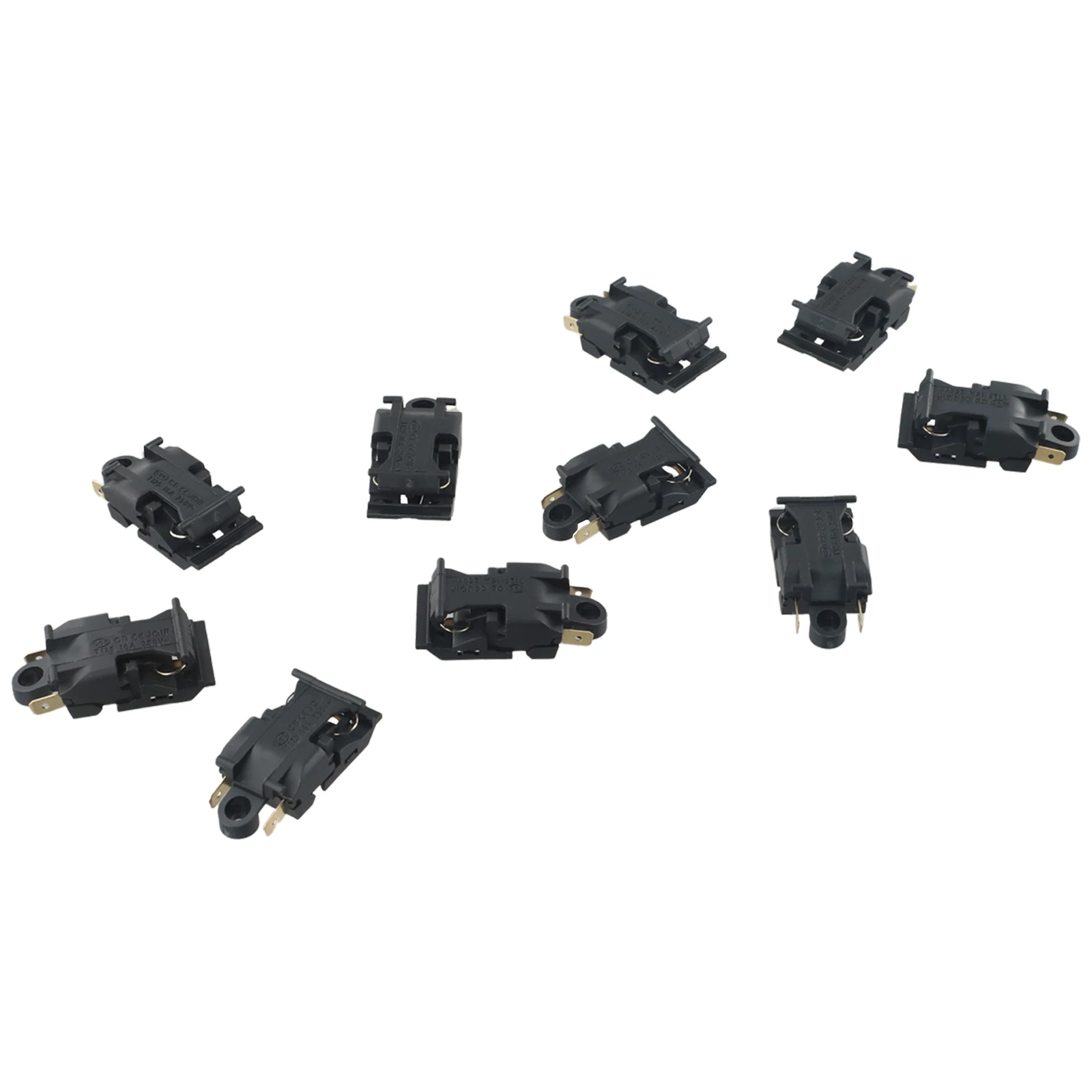 10pcs 16A Electric Kettle Switch 250V 2-Pin Kit For Electric Kettle Switch Thermostat Temperature Control Electrical Equipment