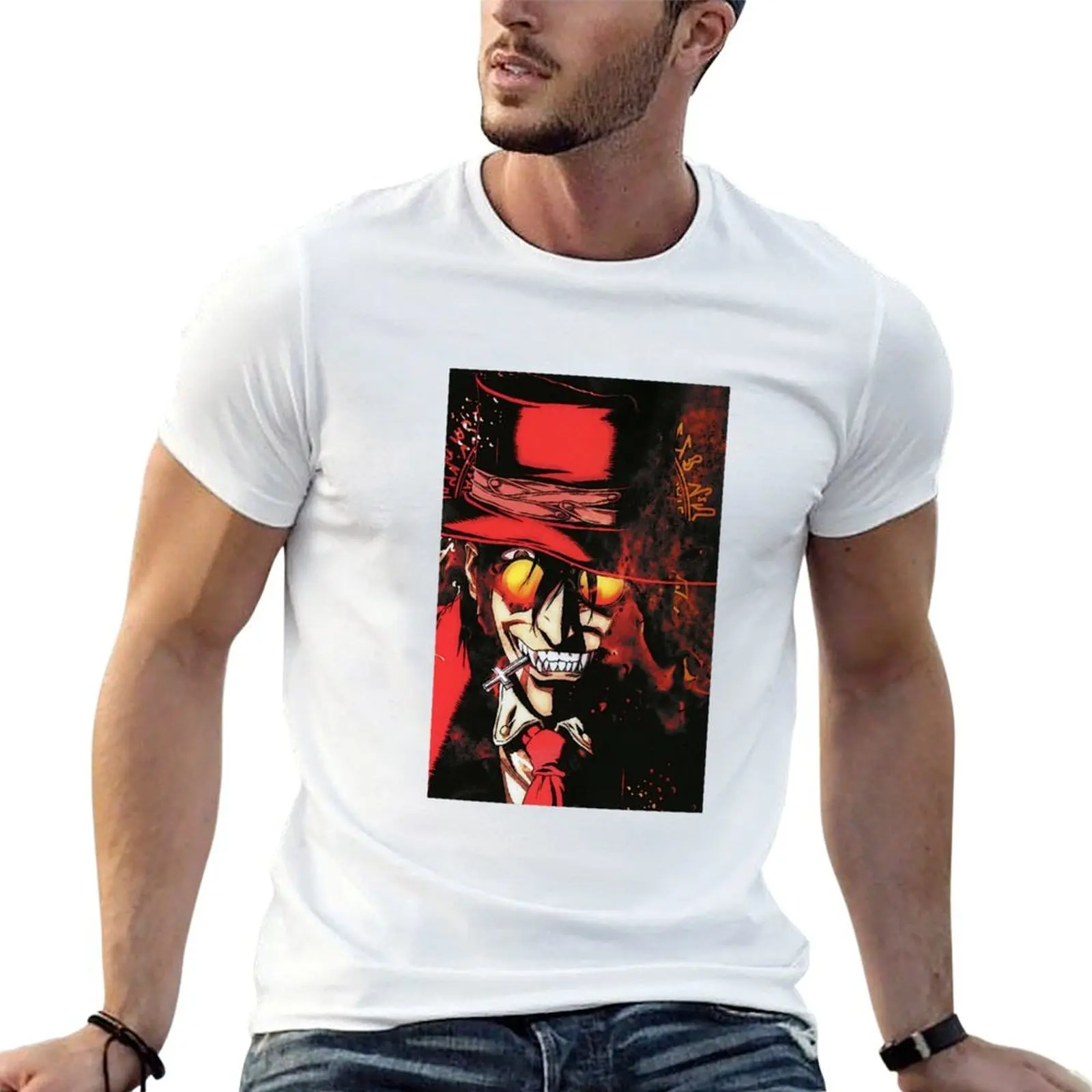 

Alucard Hellsing v1 T-Shirt man t shirts graphic man t shirt graphic t shirts for man cotton soft T-shirt