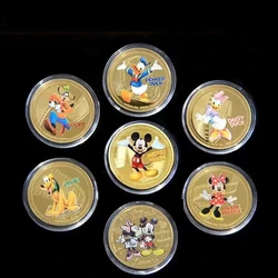 Disney New cartoon character Mickey Mouse medallion Donald Duck Goofy Des Minnie Mouse Wish Reward Action Figures gifts