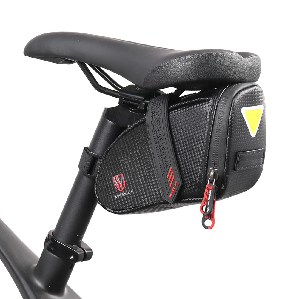 

Saddle Bag Waterproof Road Bike Rear Bags Cycling Rear Seat Bag Reflective Bike Tail Bag Cycling Equipment(Black)