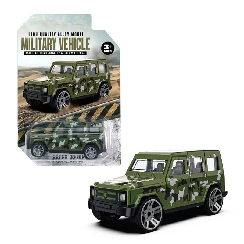 Camouflage Off-road Vehicle Children's Mini Alloy Car Sliding Pull Back Sports Car Racing Model Set Toy