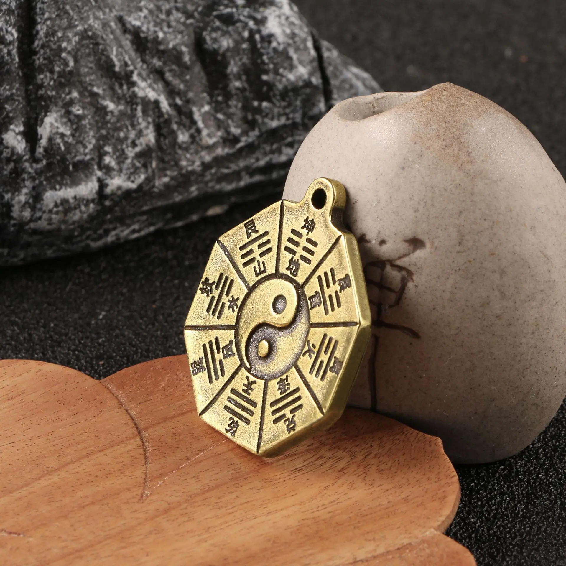 

Брелок для ключей Tai Chi Bagua, китайский фэн-шуй амулет, кольцо для ключей, кошелек, сумка, рюкзак, брелок для автомобиля, очаровательный подарок для женщин и мужчин на День отца