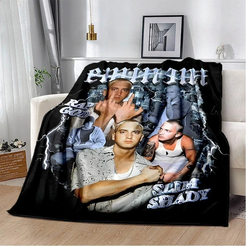 

Новое одеяло с принтом в стиле хип-хоп, певица, звезда E-Eminem, теплое одеяло, фланелевое одеяло, одеяло для пикника, одеяла для кроватей, подарок на день рождения