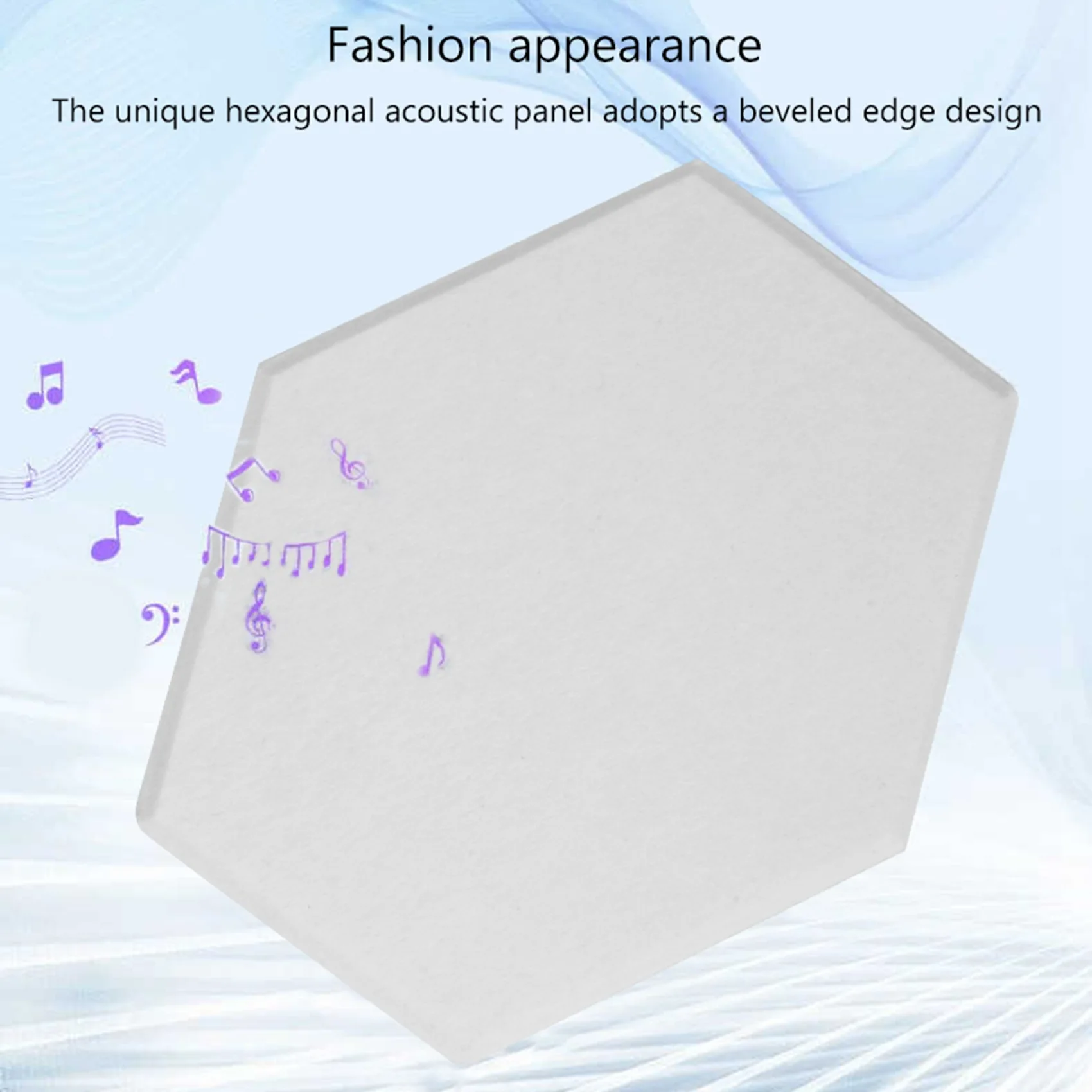 ABHU 12 Pack Hexagon Acoustic Panels Beveled Edge Sound Proof Foam Panels,Sound Proofing Padding For Wall Decor,Studio&Office