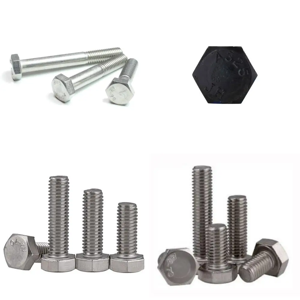 مسامير ذات غطاء سداسي من الفولاذ المقاوم للصدأ 18-8 A2-70، حجم الخيط M12-1.75، طول 150 مم، خيط خشن، ملولبة جزئية، 10 عبوات،