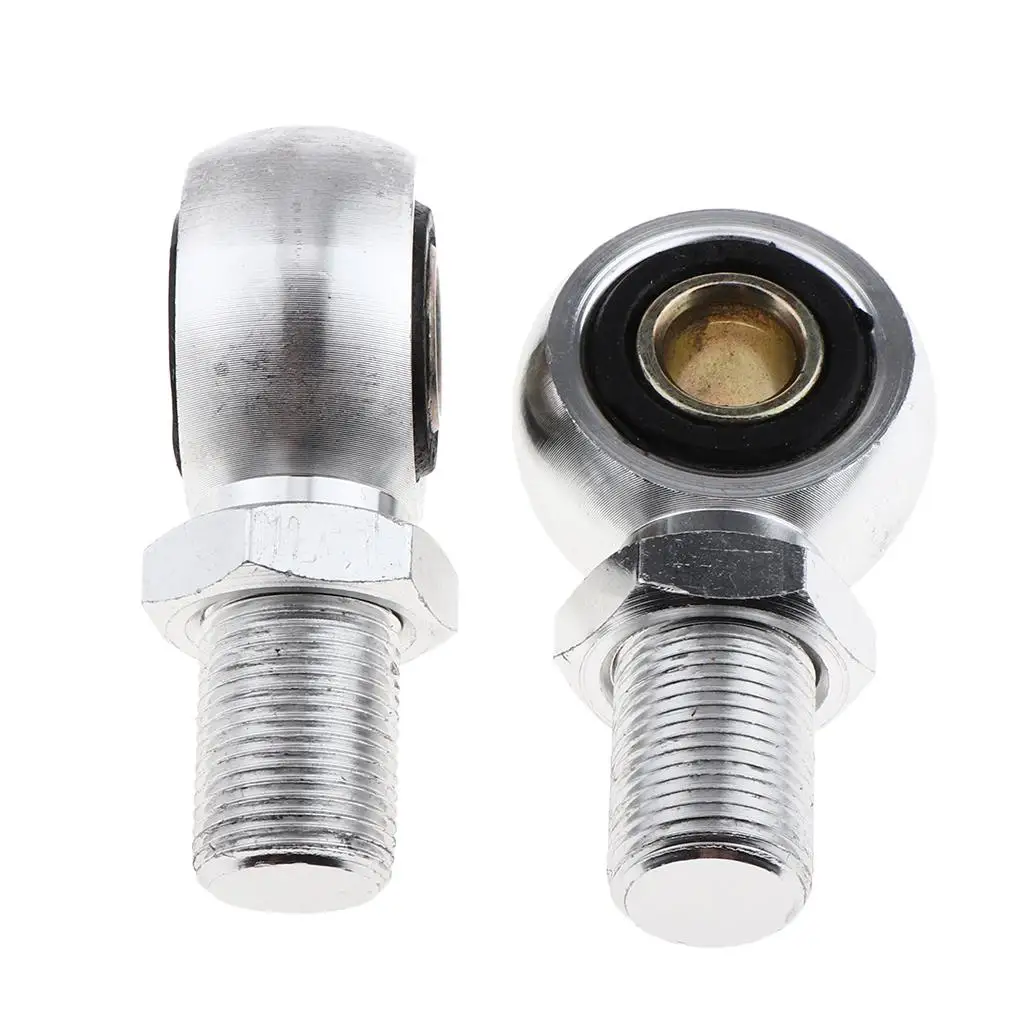 Paire d'œillets de moto et de scooter, adaptateur, extrémité, amortisseur, argent, 10mm