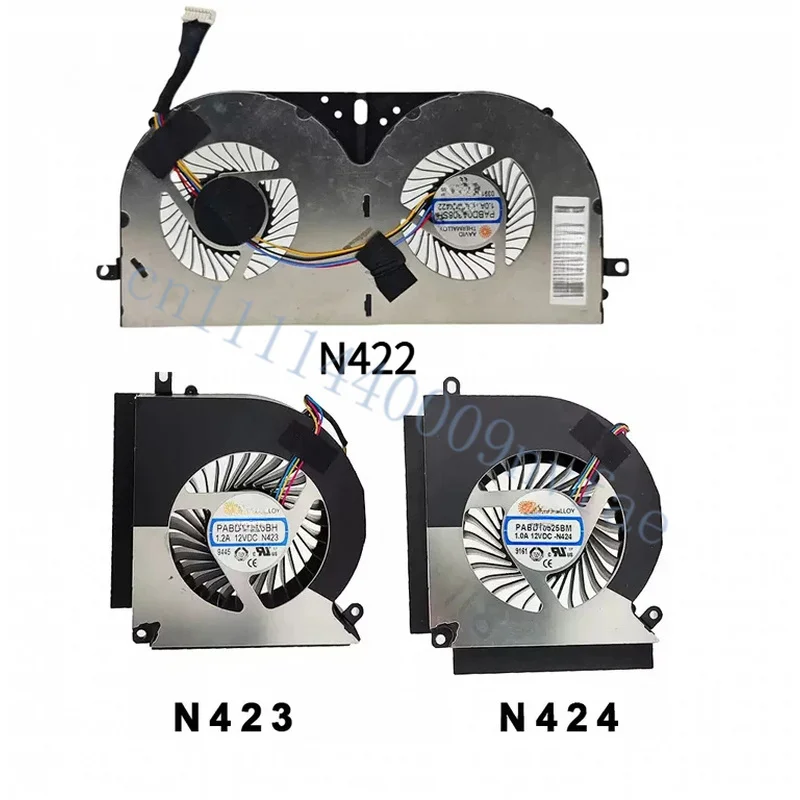 FAN For MSI GT76 9SG MS-17H1 GT76 9SG-048CN i9-9900K PABD18525BM N424 PABD18525BH N423 PABD0A308SH 1.0A 5VDC N422 0.5