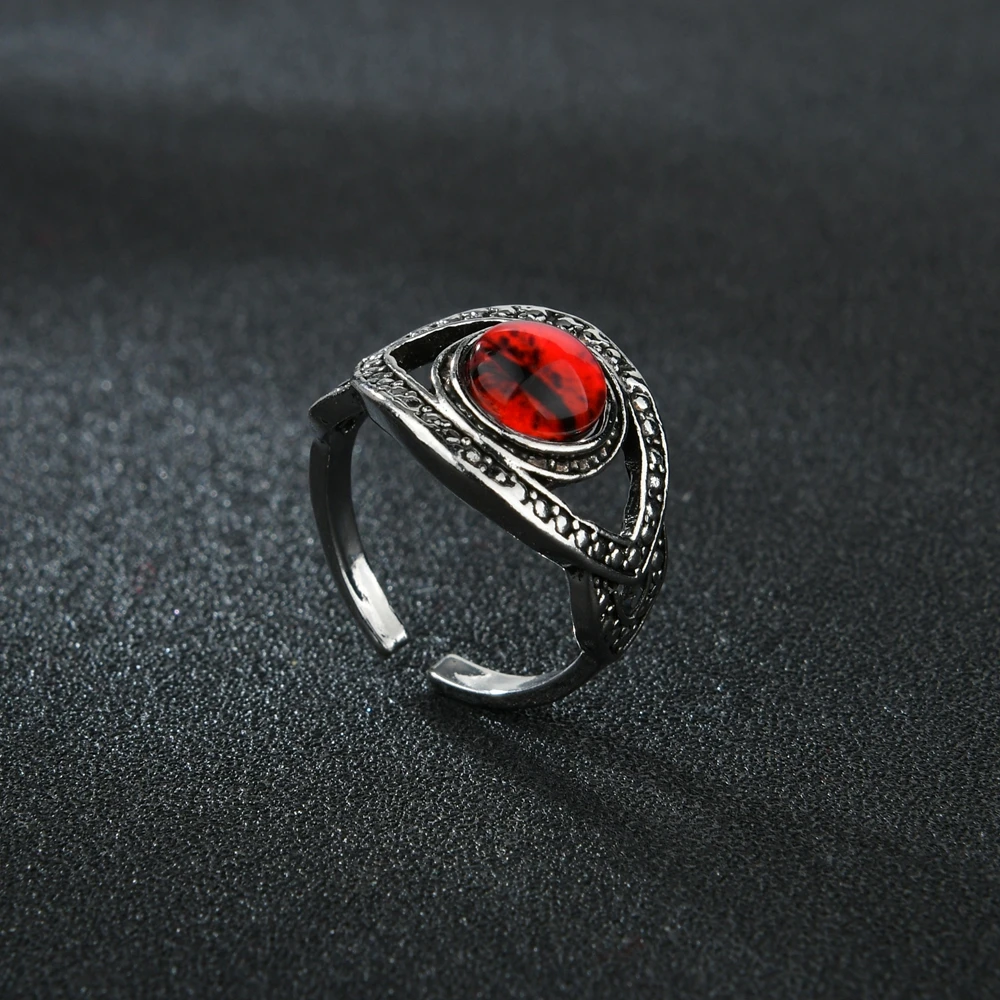 Retro Gothic Rings For Men Women Skull/Dragon/ Frog/Red Crystal/Crown/Vampire Open Size Punk Ring Wedding Jewelry Wholesale
