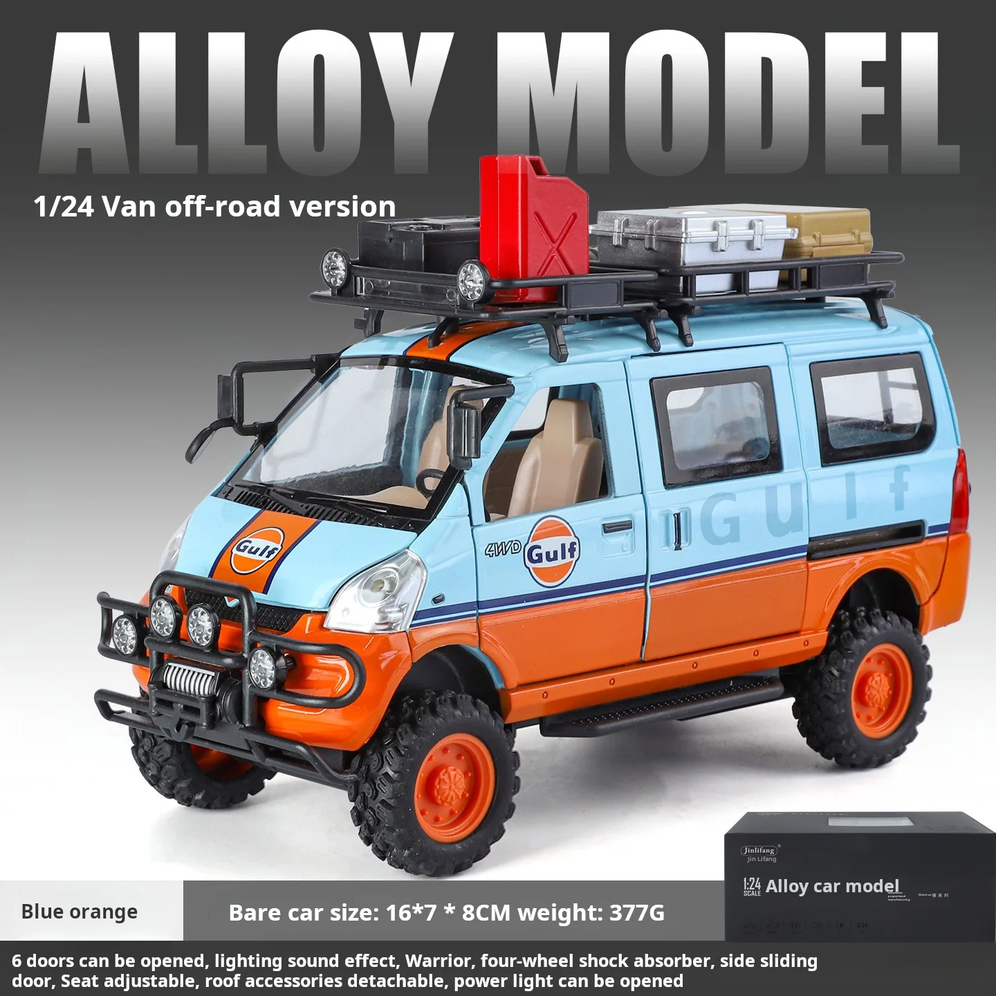 

1:24 Mitsubishi Delica Simulation Alloy Off-road Vehicle Model Diecast Toy Vehicle Children Boy Birthday Gift Miniature Voiture