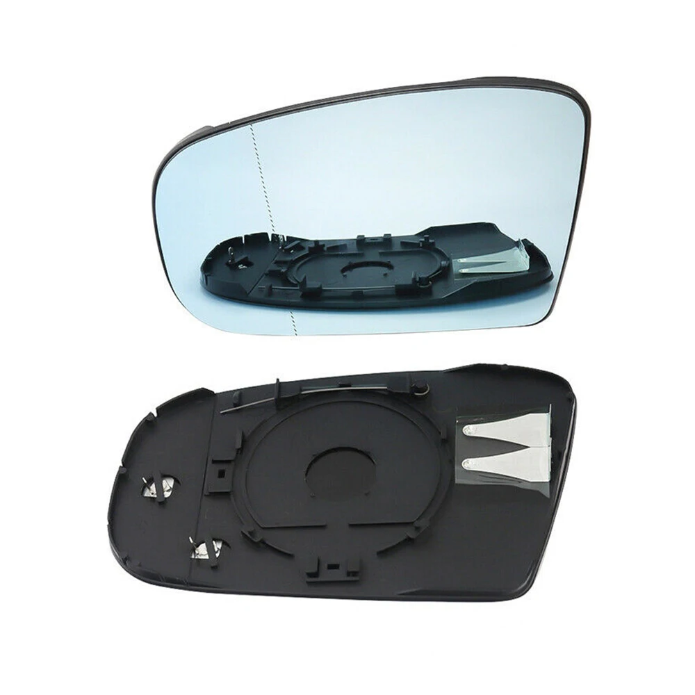 For Mercedes Benz S-Class W220 1998 1999 2000 2001 2002 Left Right Heated Side Mirror Glass Rearview Mirror White Blue Lens