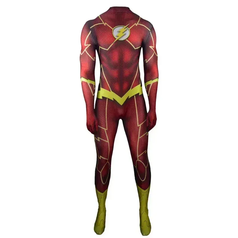 Barry Allen Cosplay Jumpsuit mask Flash Costume Adult Bodysuit Uniform TV Series Tights and Mask Halloween Carnival Costumes