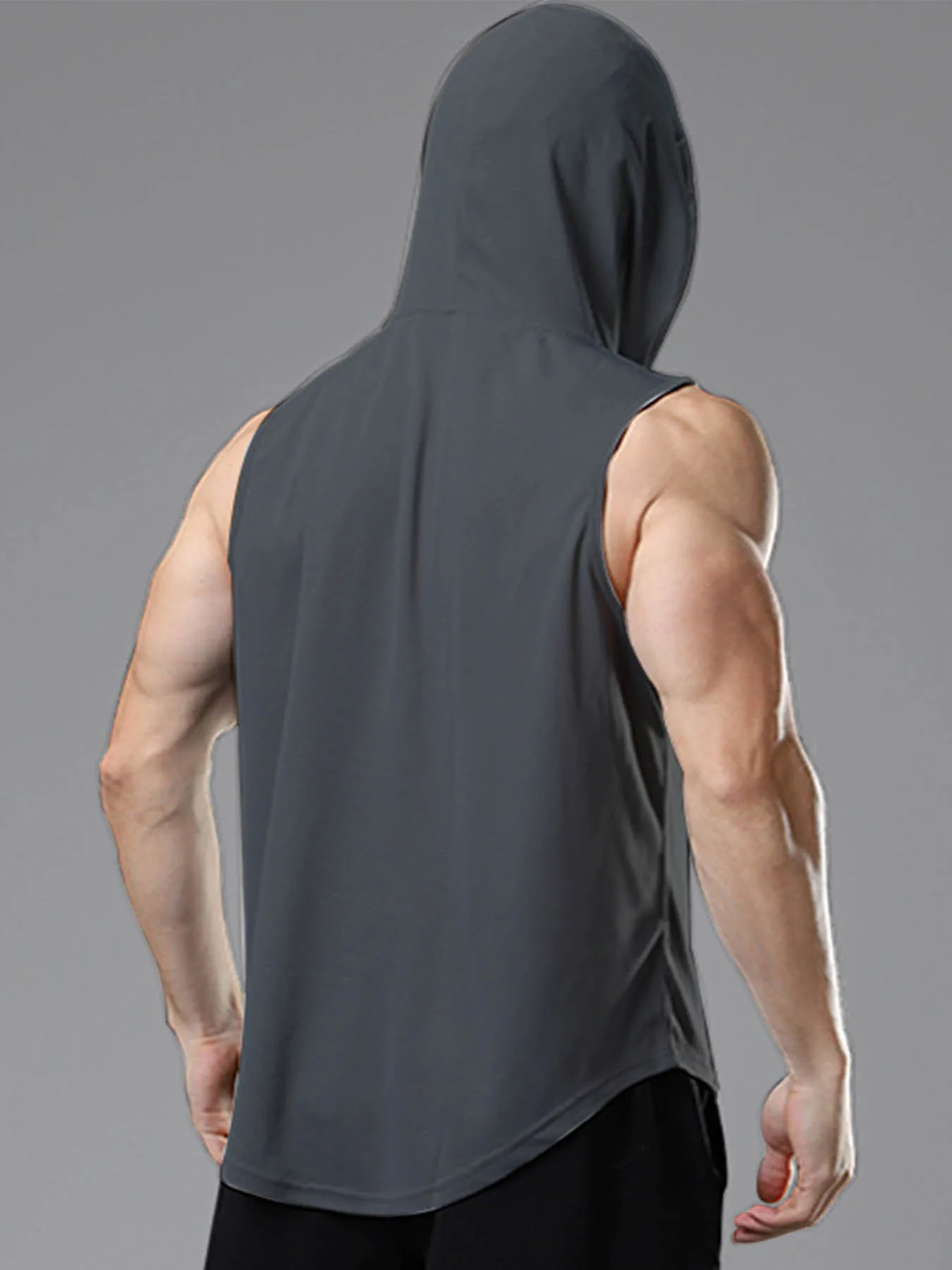 Sleeveless basketball vest sports Quick drying breathable casual training fitness running hoodie vest