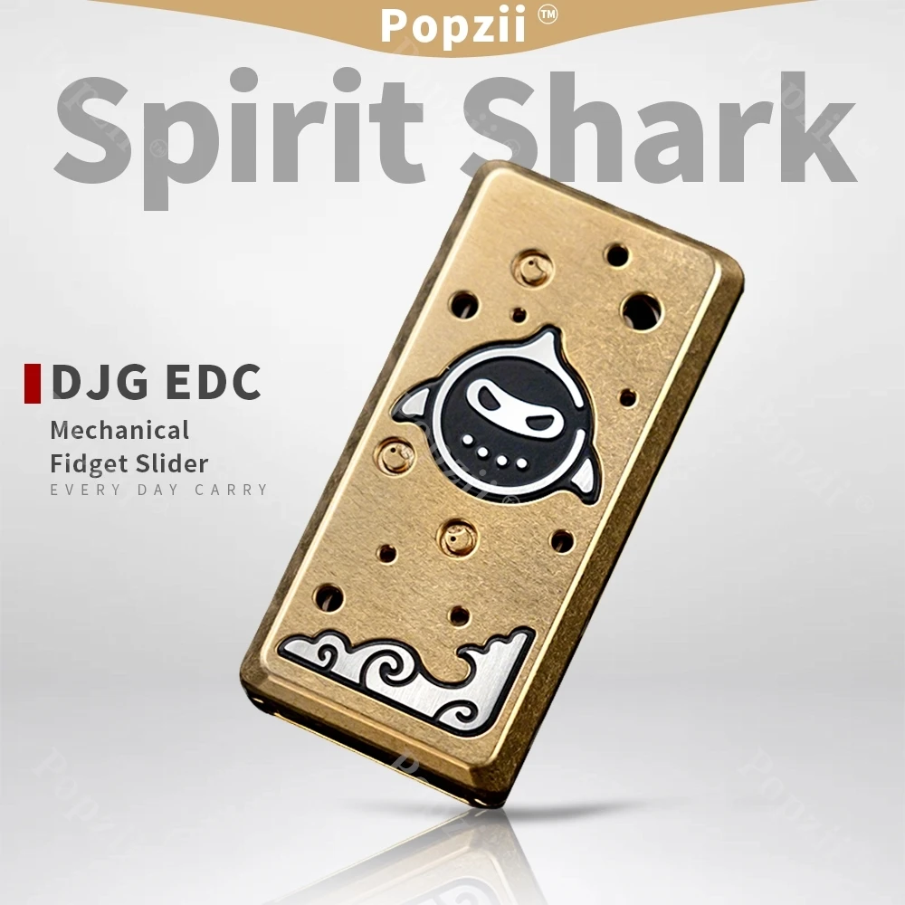 

DJG EDC Spirit Shark Механический магнит Непоседа Слайдер Тюнинг Вилка Непоседающие игрушки Крутой гаджет Настольный орнамент Игрушки для тревоги