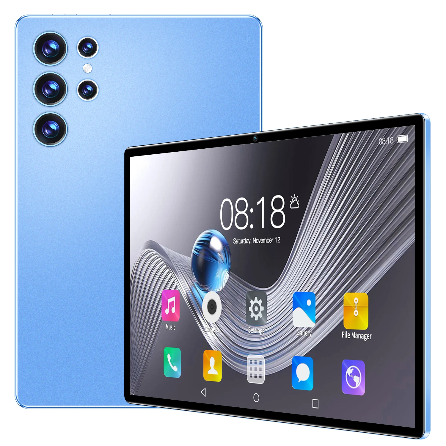 Sauenaneo 10,1-Zoll-Tablet-SIM-Kartensteckplatz Octat Core Touchscreen, unterstützt WLAN 4 GB RAM 64 GB ROM, Android 11