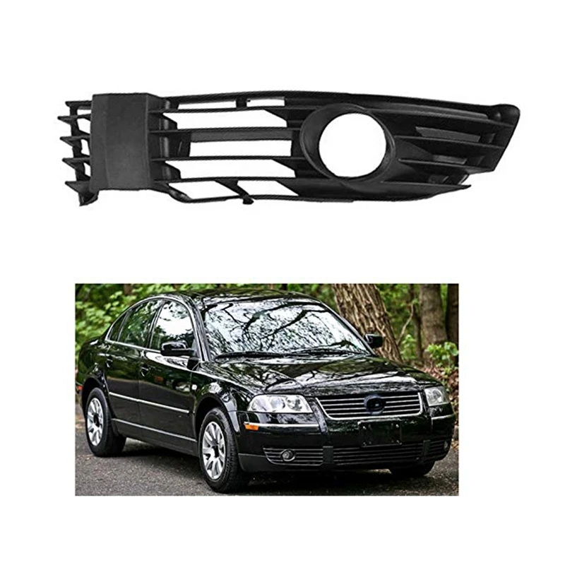 Front Left Car Bumper Grille Fog Light Lower Grill Cover for Volkswagen Passat B5.5 Sedan/Variant 2001 2002 2003 2004 2005 3B0