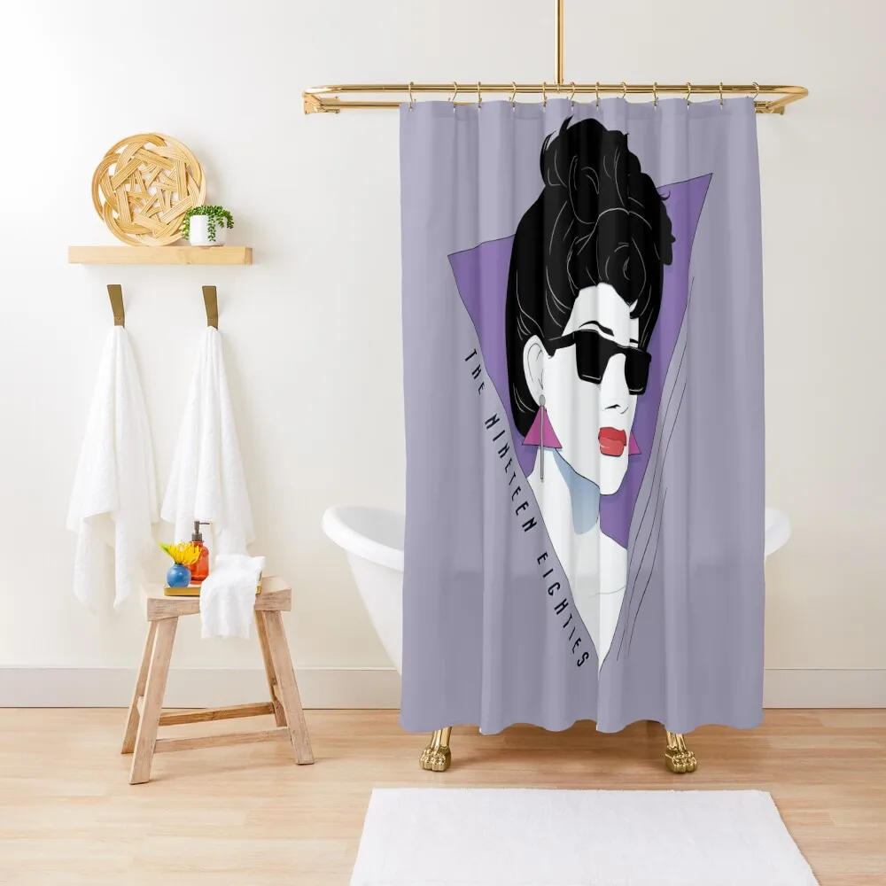 

The Nineteen Eighties Shower Curtain Window Shower Bath For Bathrooms Curtain